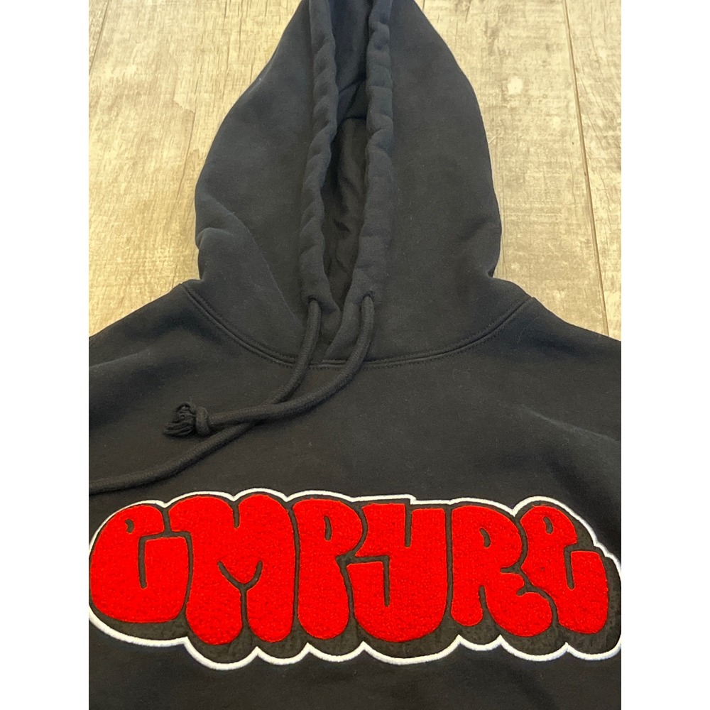 Empyre Mens Black Rat Graffiti‎ Bubble Logo Pullover Hoodie Sweatshirt Size M